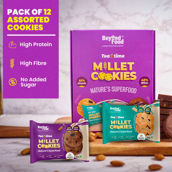 Millet Cookies - Assorted - Pack of 12 - Image 2