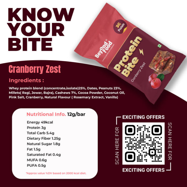 Protein Bites - Cranberry Zest - Image 4