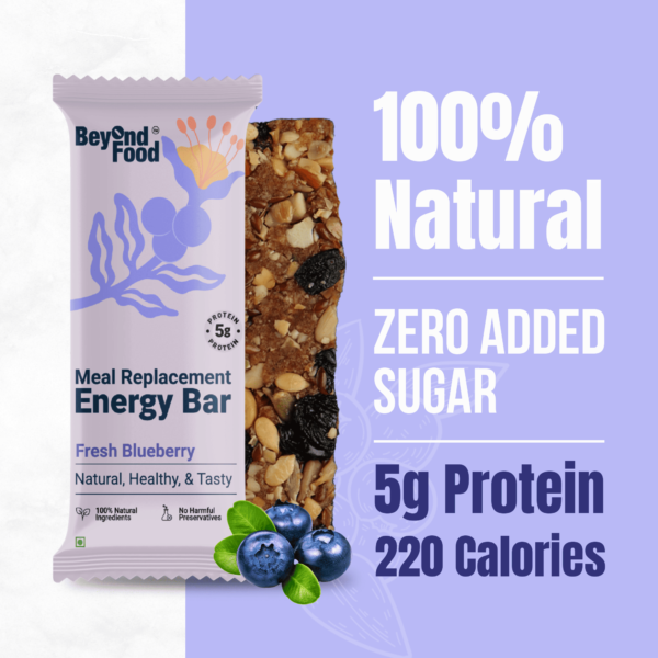 Meal Replacement Energy Bar - Fresh Blueberry - Image 3